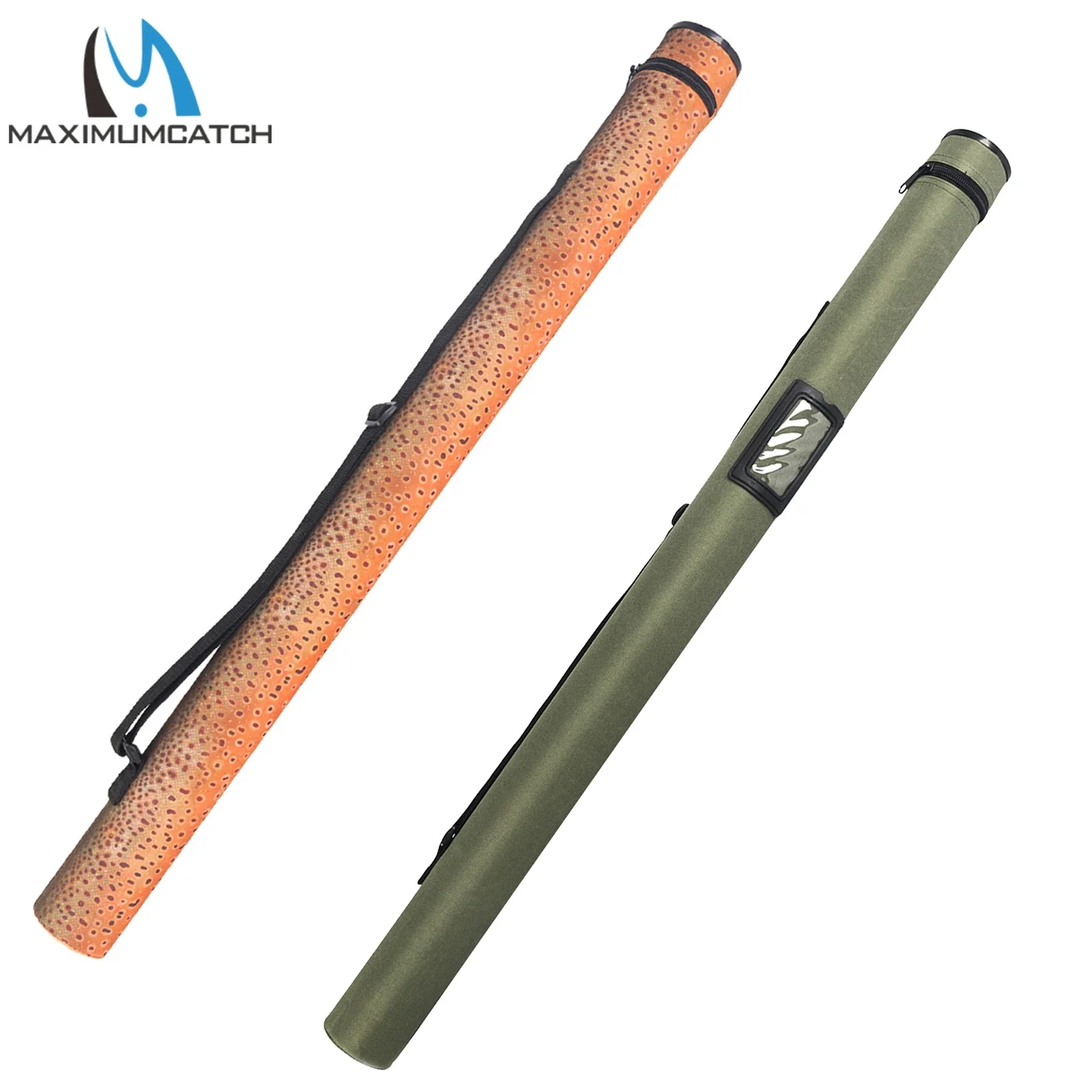 Maimumcatch 77/85cm Fly Fishing Rod Tube Case Carbon Fiber Multi Color For 9/10FT Fly Rod