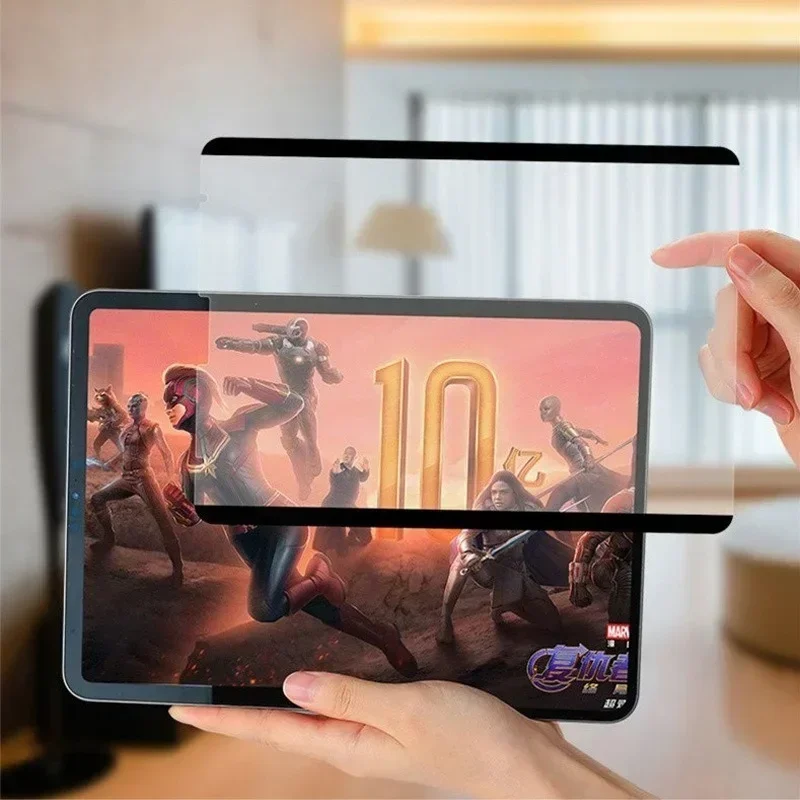 

Magnetic Film Paper Screen Protector For iPad 2024Pro11 13 Air11 13 10 9 2022 Pro 11 2021 12 9 Mini 6 5/7 Gen Removable