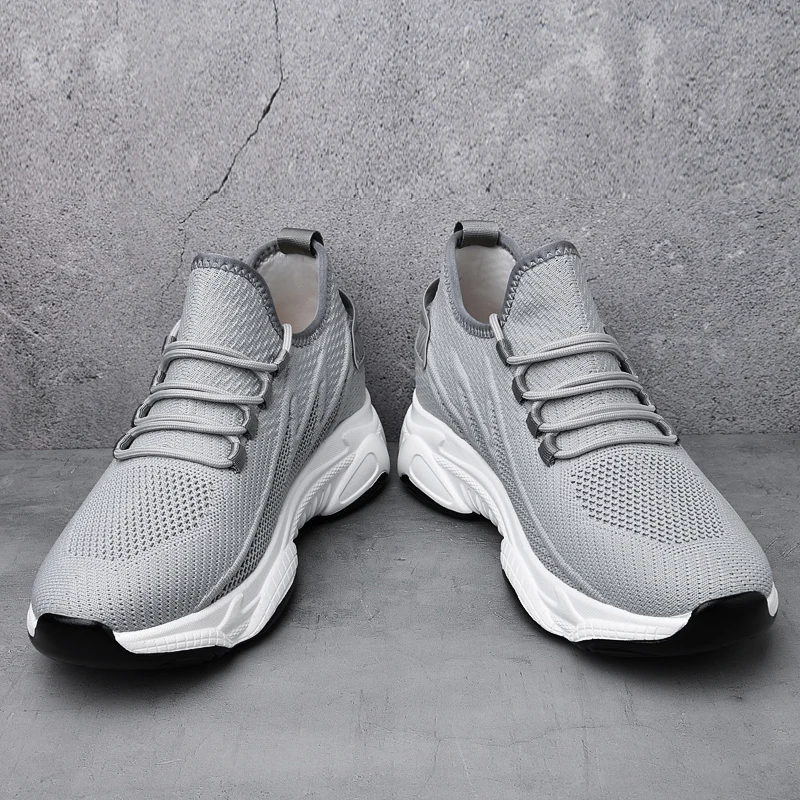 Heightening Shoes for Men Insole 6cm Heels Designer Comfortable High Quality Genuine Leather Casual Shoes Men ElevatorSneakers