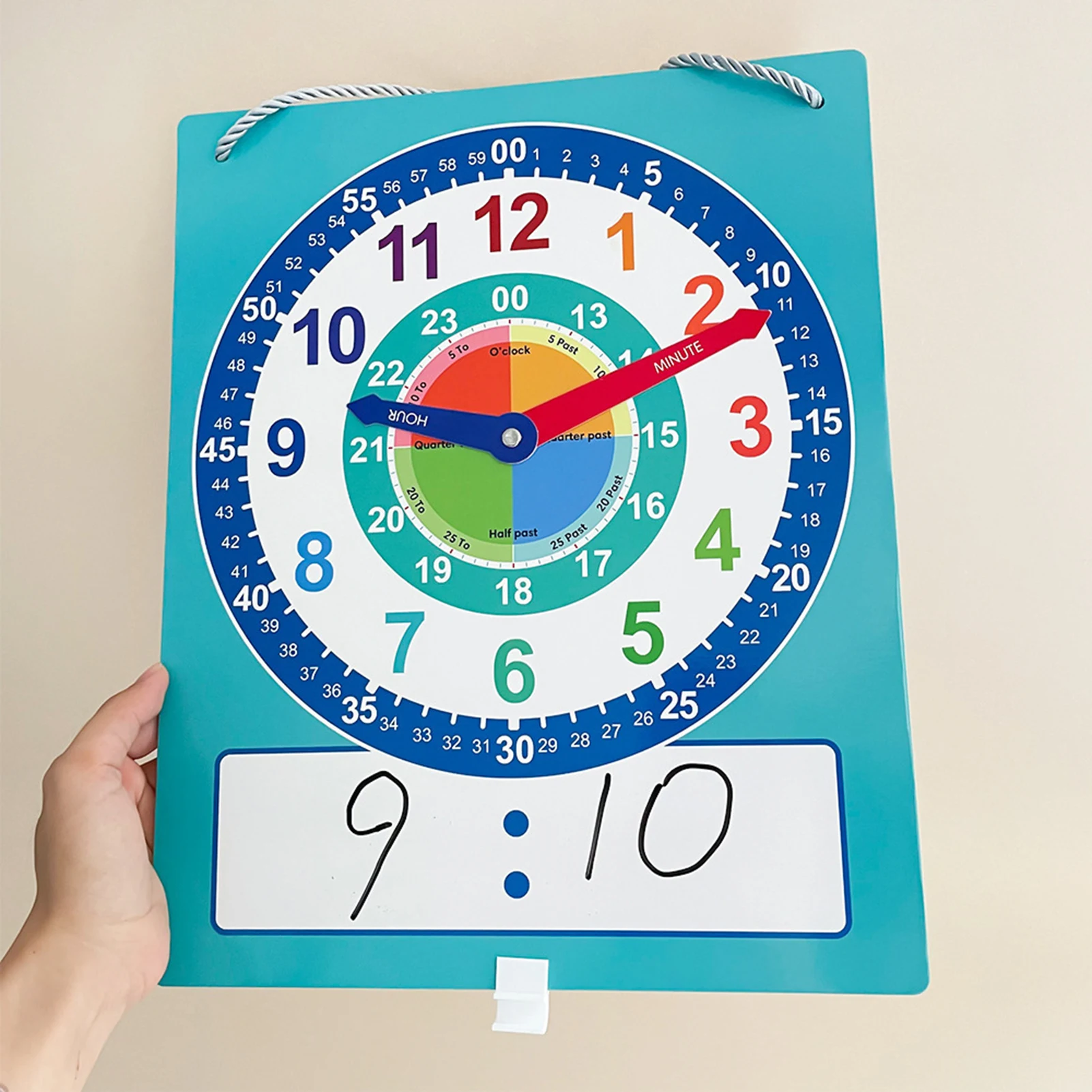 Children's Clock Model Primary School Children's Clock Teaching Aids Teaching Time Cognitive Learning Tools Clear Labels