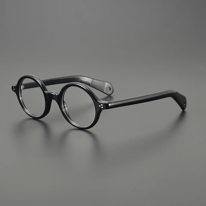 Vintage round glasses frame Men\'s and women\'s luxury brand handmade acetate optical glasses to make prescription glasses