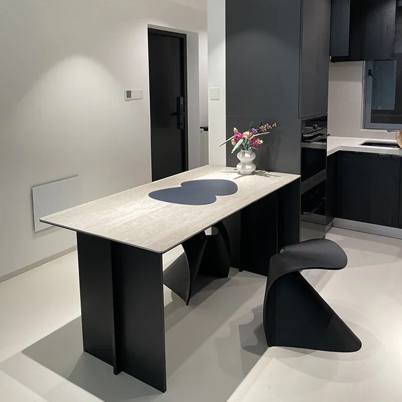 Living Room Dining Table Party Modern Floor Design Restaurant Dining Table Modern Rectangular Mesas De Jantar Home Furniture