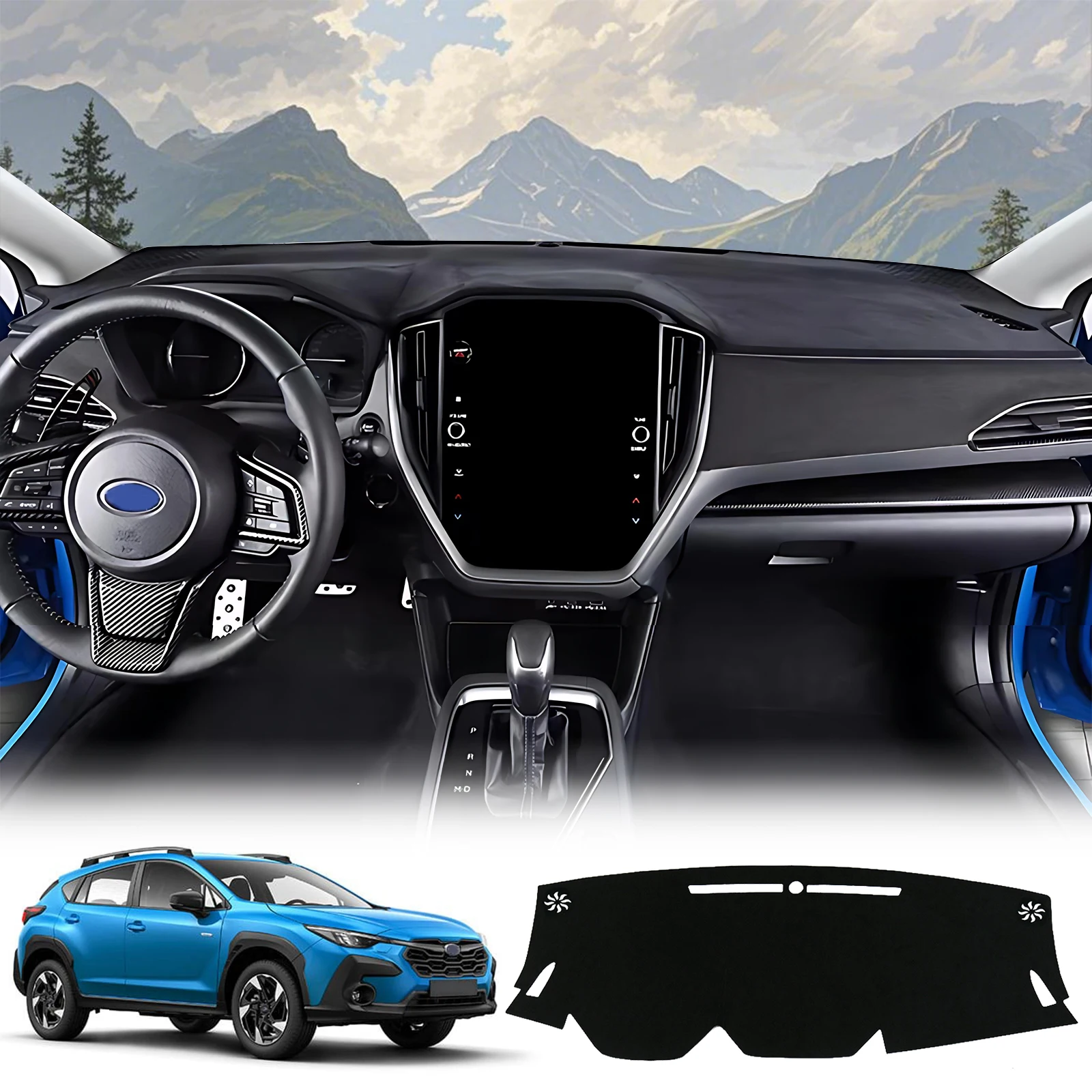 

for Subaru Crosstrek 2024-2026 Accessories Dashmat Dash Mat Anti-Slip Car Dashboard Cover Pad Sunshade Protective Carpet