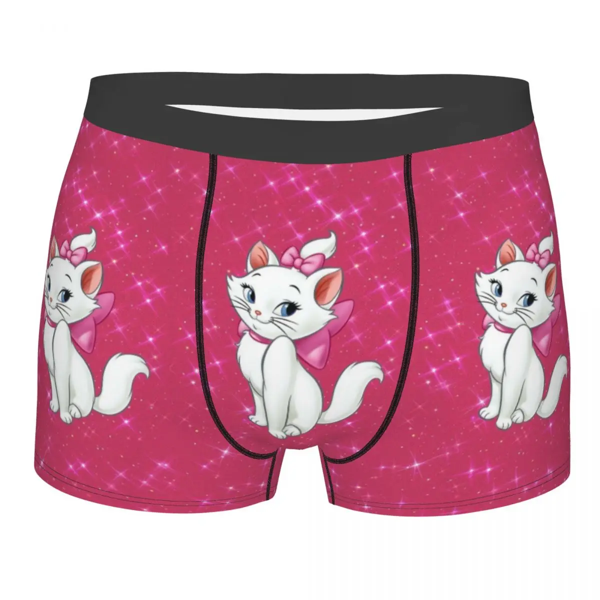 

Нижнее белье Aristocats на заказ, мужские шорты-боксеры с принтом кота, манги, трусы, мягкие трусы