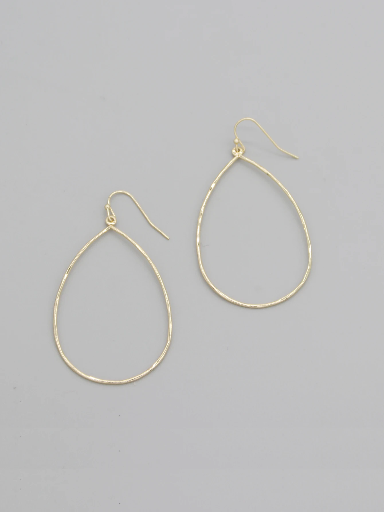 New Simple Wave Pattern Rectangle Hollow Out Circle Tears Drop Earrings For Women