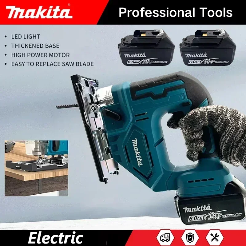 

Makita DJV182Z 18V Brushless 340W Jigsaw Electric Jig with Saw Blade Jigsaw without Battery DJV182C ordless Barrel Handle