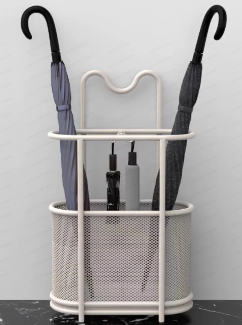 Luxury Wrought Iron Umbrella Stands Cat Ears Design Home Portable Rack Creative Entrance Hallway Storage Rack Umbrella Organizer
