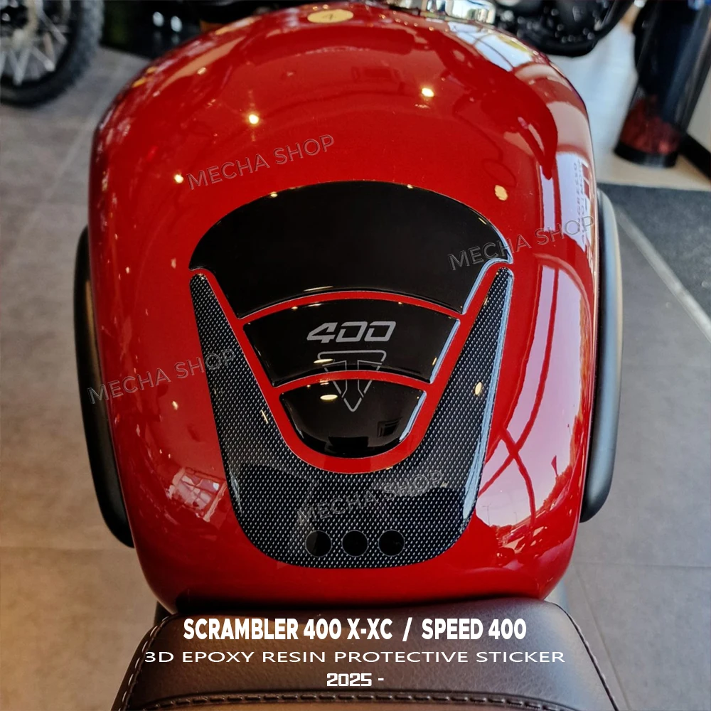 

For Scrambler 400 X-XC Speed ​​400 2025 Speed​​400 2024 Protezione Battitacco Tank Pad Protection Kit