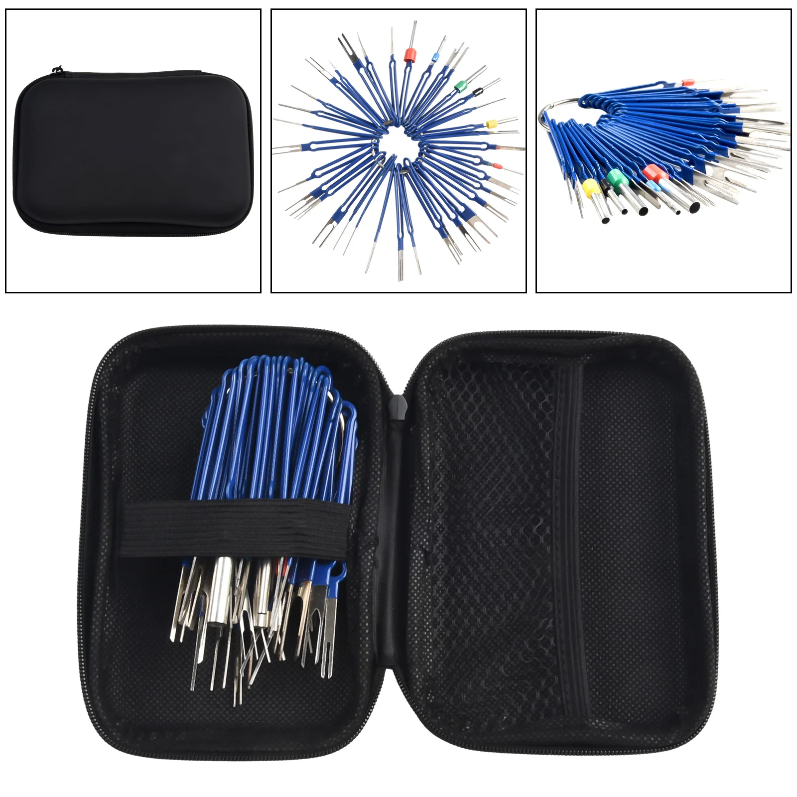 36Pcs Terminal Removal Tool Kit Depinning Tool Electrical Connector Pin Removal Car Optional Wire Terminal Removal Tools