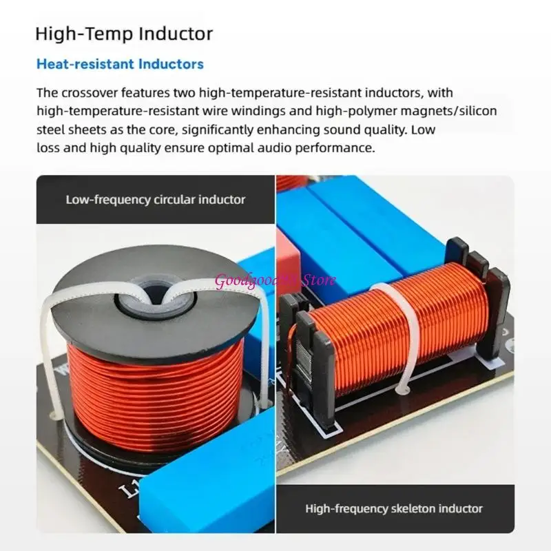 Speaker Frequency Split Board for Home Speaker Service Work, 3 Way 200W 4 to 8 Impedance Part with High Frequency Control Knob