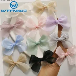 WFFNNKC 10Pcs Cute Bowknot Ornaments DIY Wedding Home Decor Art Decal Women Hairpin Headwear Accessories Jewelry Making Findings