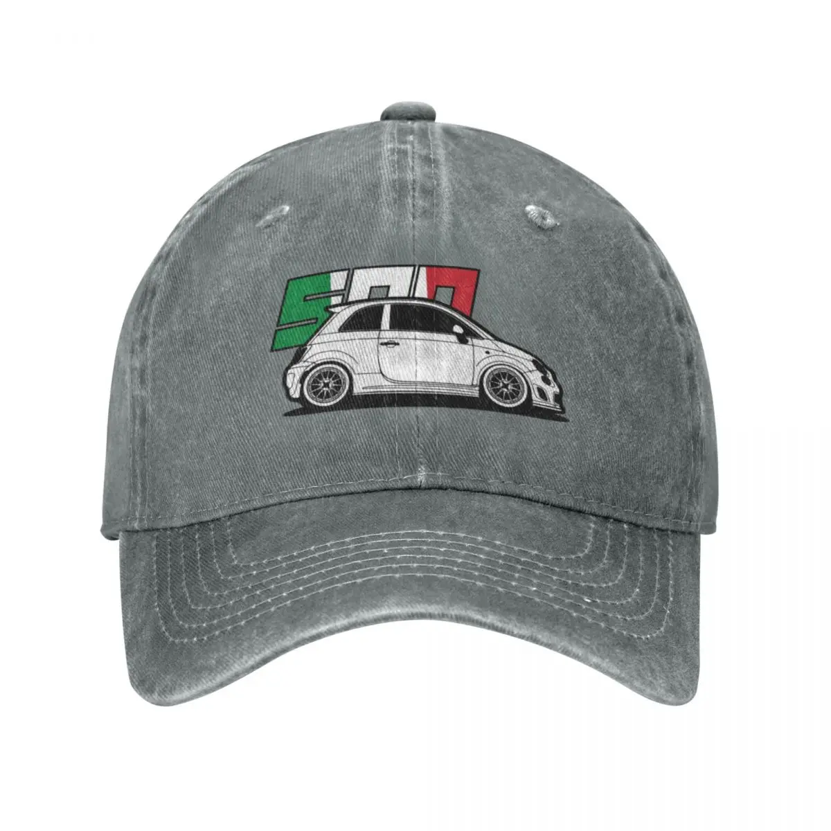 Fiat 500 Abarth Baseball Caps Fashion Denim Hats Outdoor Adjustable Casquette Sports Baseball Cowboy Hat for Unisex