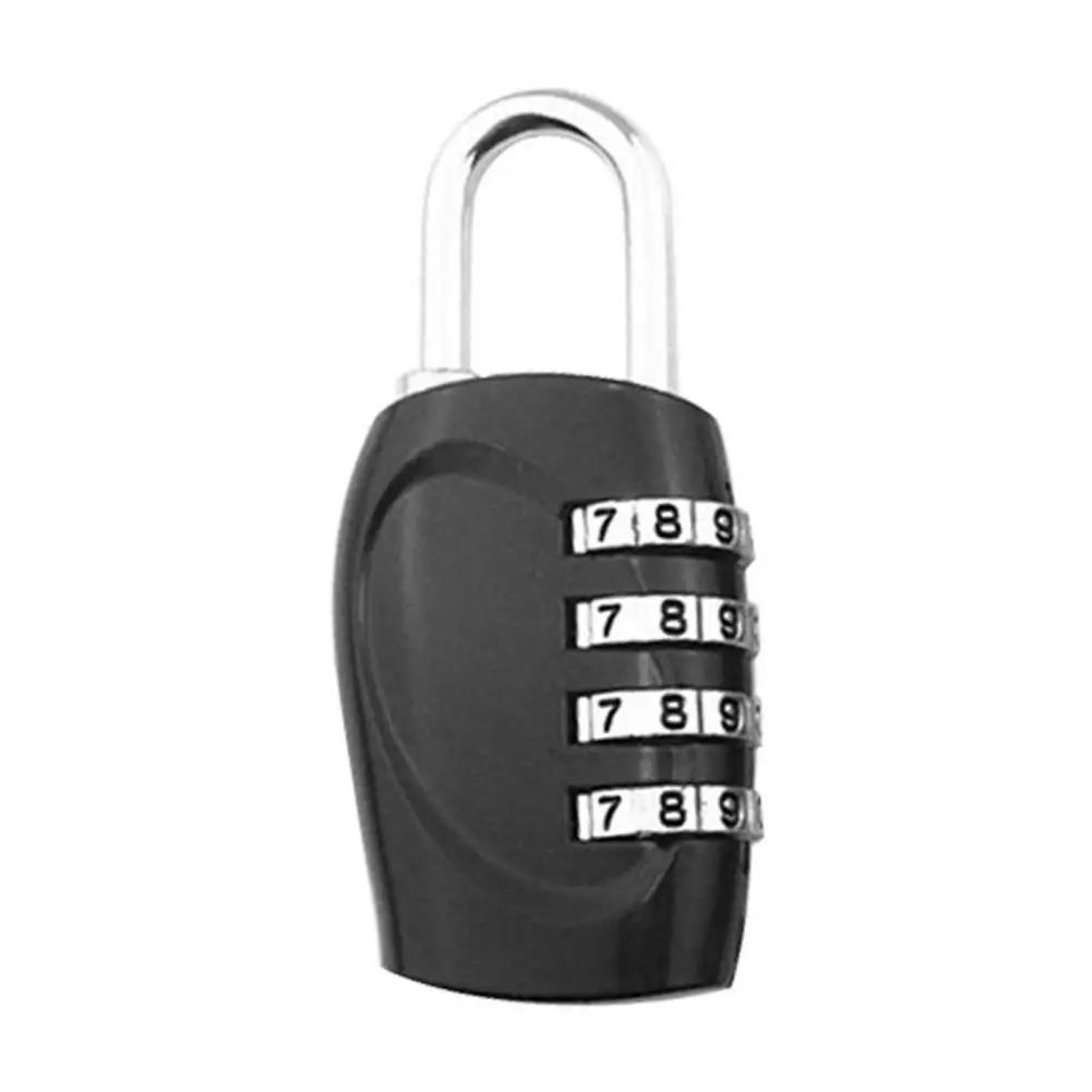 Durable  Good Suitcase 4 Dial Digit Password Lock Padlocks Lightweight Suitcase Padlock Wide Application   Home Supplies