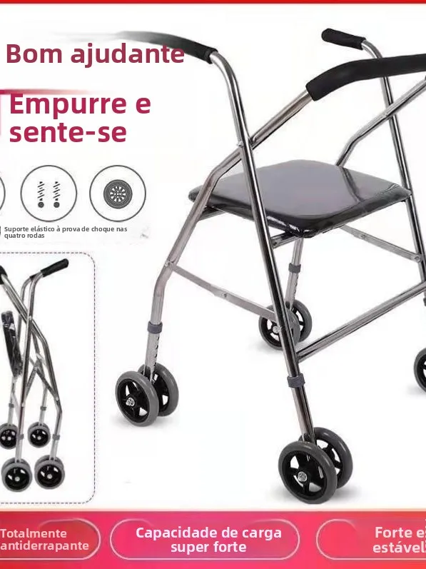 chariot-de-marche-pliable-a-quatre-roues-avec-main-courante-anti-chute-en-acier-inoxydable-pour-l'aide-aux-loisirs-et-la-mobilite