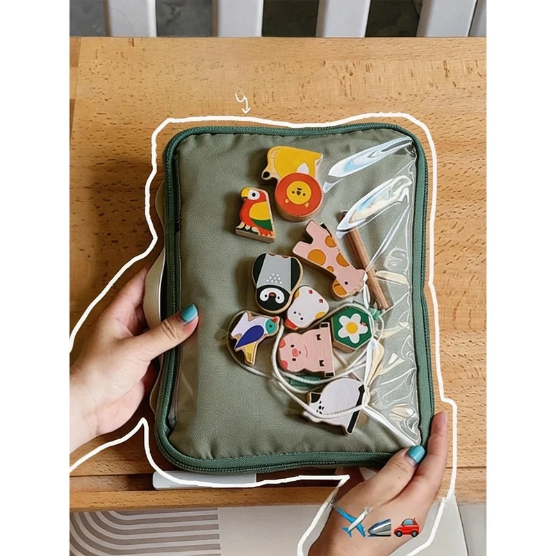 Bolsa Portátil para Bebês, DIY, Bolsa de Educação Precoce, Grande Capacidade, Bolsa de Armazenamento de Brinquedos, Ferrament...