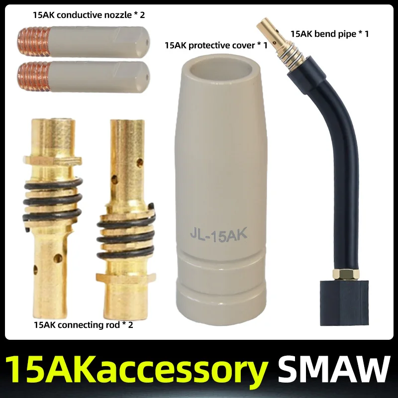 

6Pcs 15AK Heat Resistance Coating Protections Nozzle Welding Slag Airless Gas Protections Guns Machine Protective Sleeve