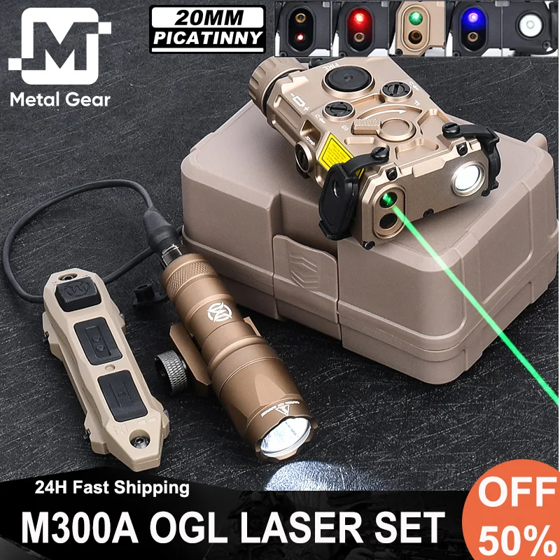 Tactische Metalen Ogl Rood Groen Blauw Indicator Wadsn M300a Zaklamp Dual Switch Eotec Ogl Laser Ir Zicht Wit Led Scout Licht