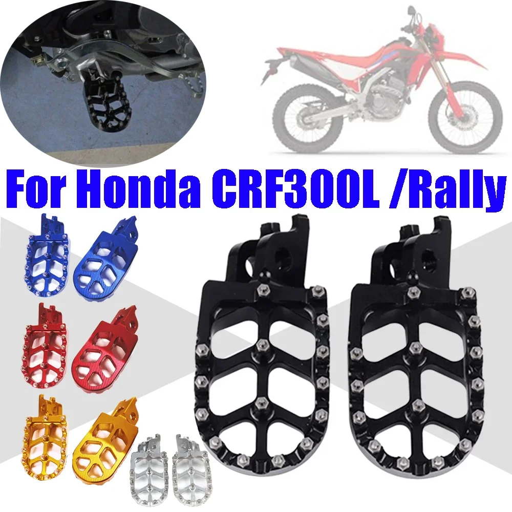 

Motorcycle Footrest Footpegs Foot Pegs Pedals For Honda CRF300L RALLY CRF300 L CRF 300 L CRF 300L 2021 2022 2023 Accessories