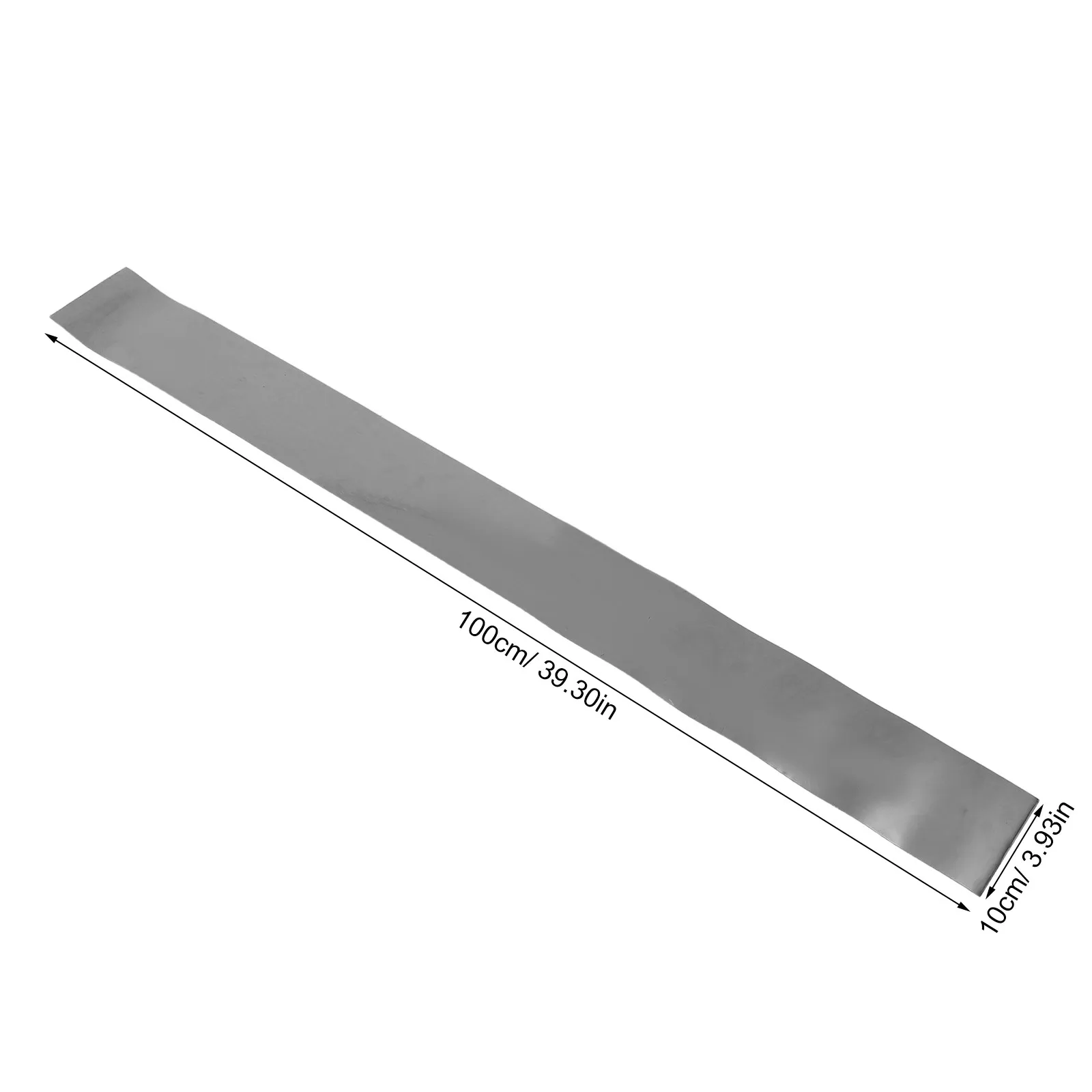 Self Adhesive Stainless Steel Door Kick Plate 39.37 X 3.94 Inch Peel Stick Anti-Scratch Door Bottom Protector Plate Interior