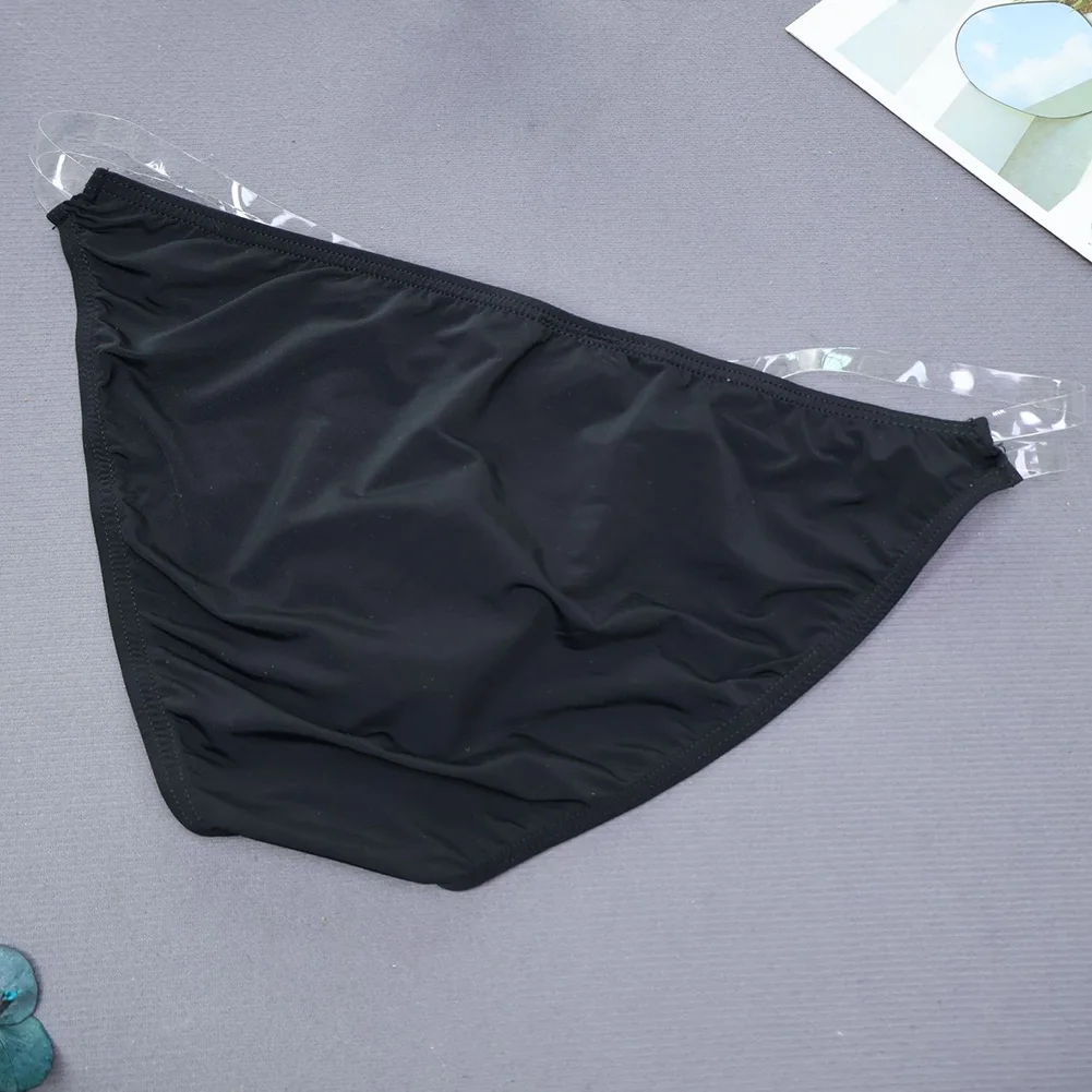 1pc Men Transparent Belt Elastic Briefs Breathable Comfortable Soft Underwear Sports Low-rise High Fork Panties