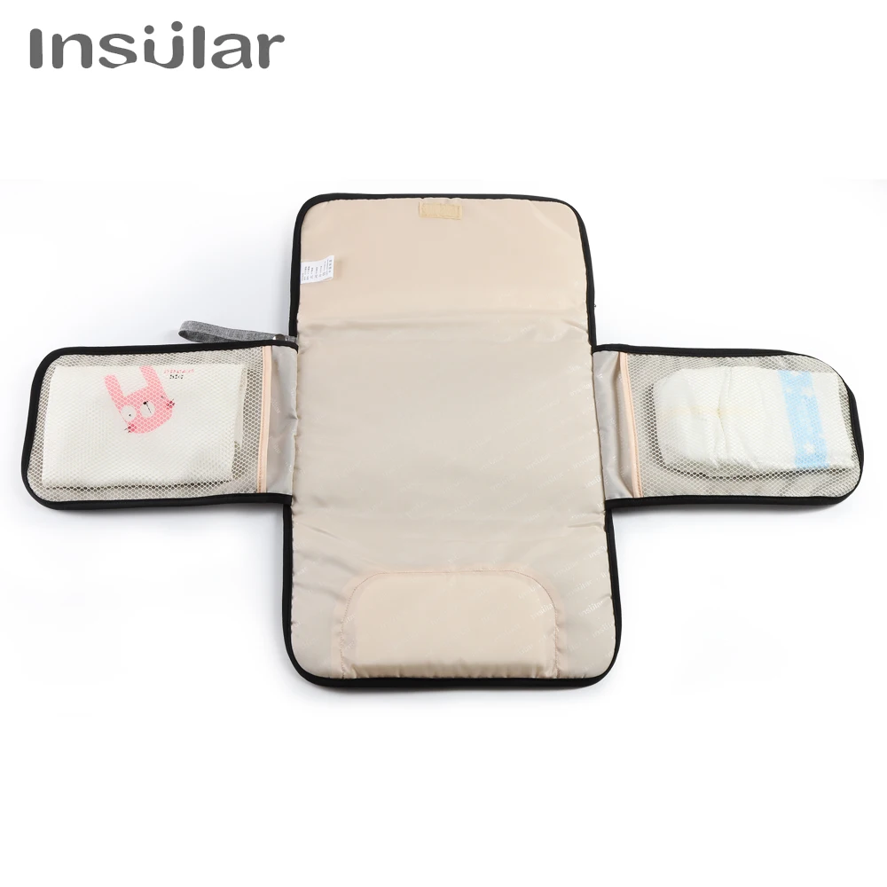 Portable Baby Changing Mat: 2-in-1 Waterproof Diaper Changing Pad with Storage Bag for Newborns