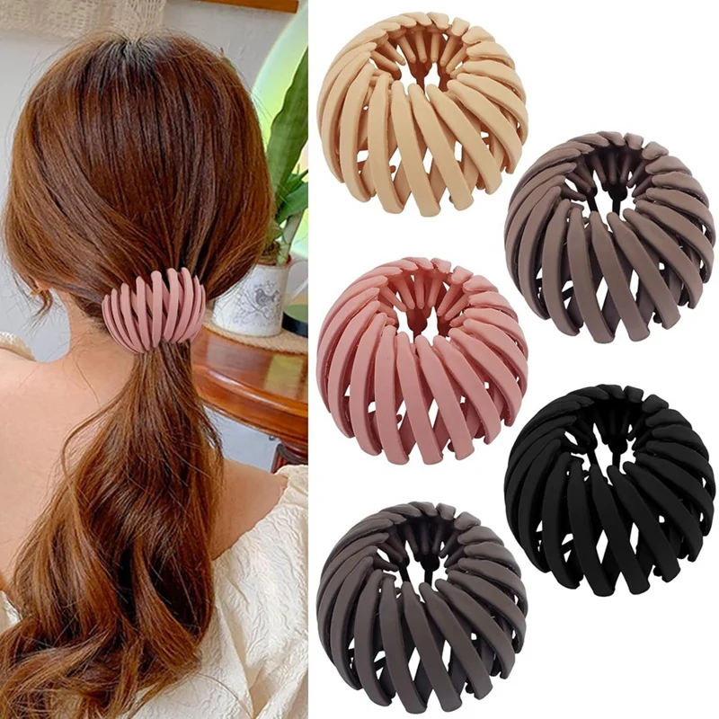 Bird Nest Magic Hair Clip - Expandable Hair Bun Maker Hair Accessories For Women Ponytail Holder Hair Bun Clip