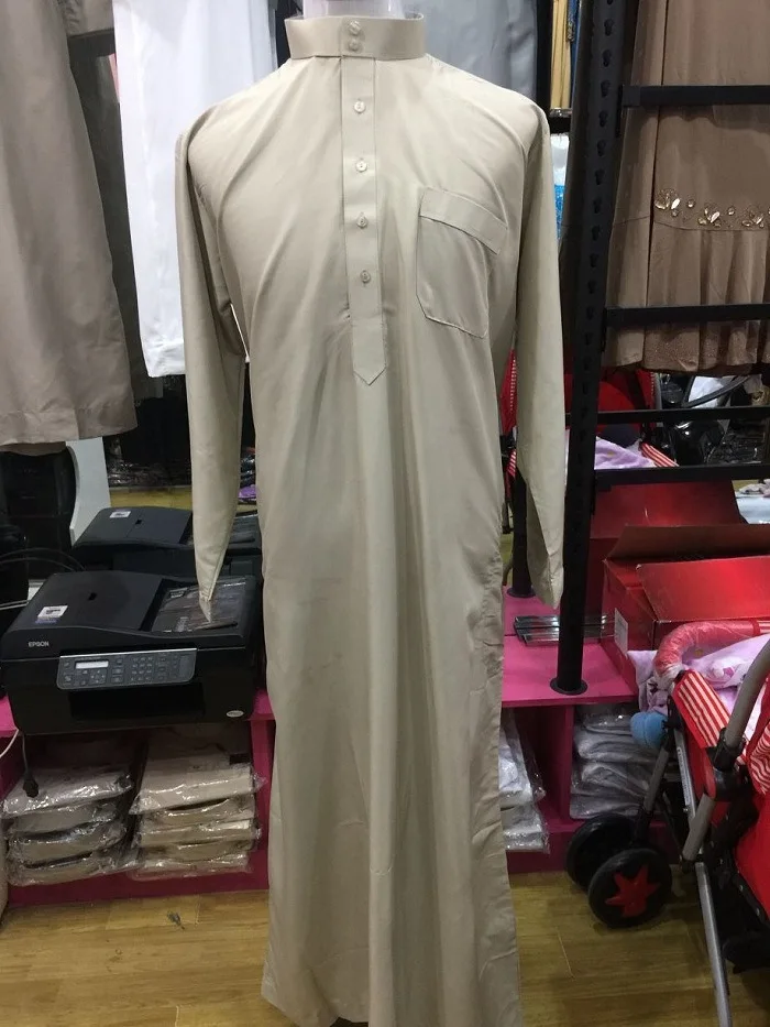 Vestido Abaya muçulmano para homens, Vestuário islâmico, Caftan árabe, Longo Robe, Dubai Eid Abayas, Oriente Médio Caftan, Abaya masculina