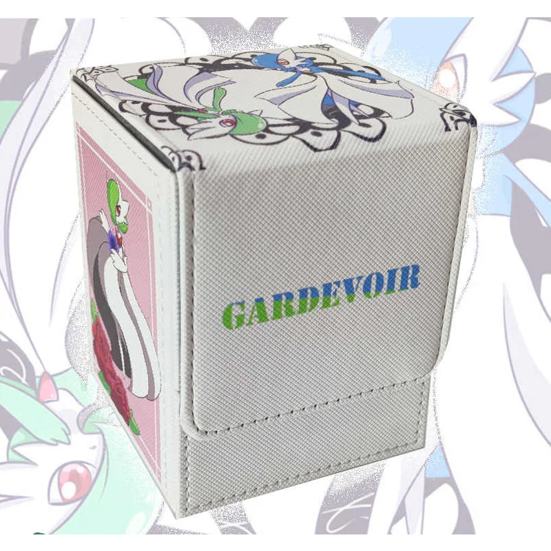 Fai da te Self Made PTCG Gardevoir Collezione Scatola di immagazzinaggio di carte PTCG High-End Pu Scatola di carte magnetiche in pelle Anime Carte Regalo Giocattolo