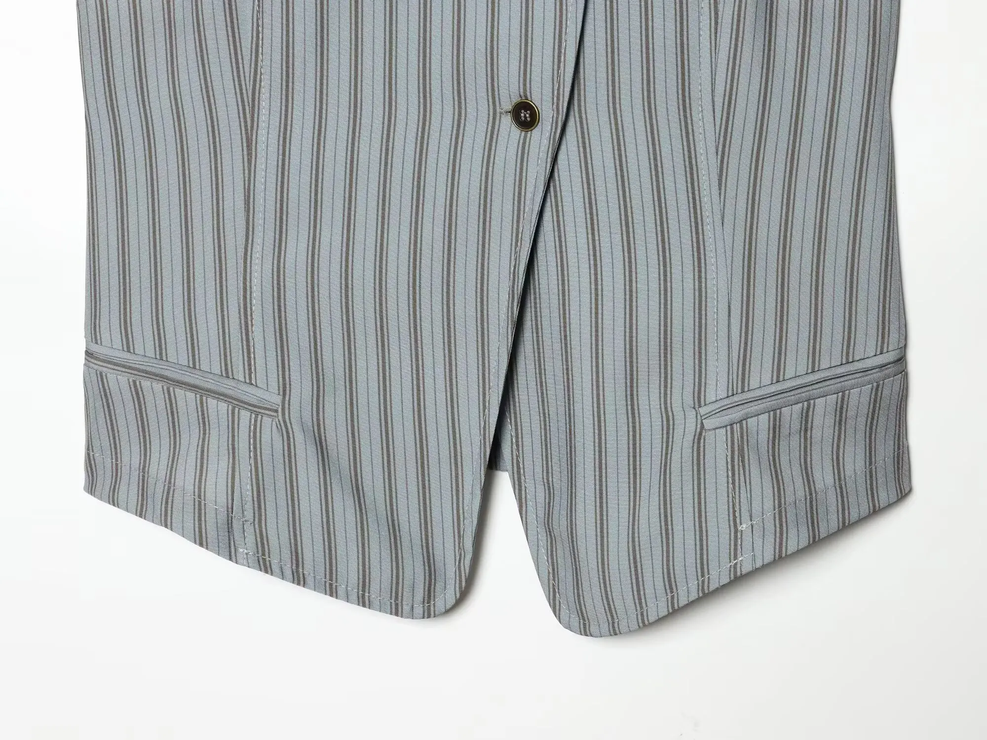 KLKXMYT Schickes gestreiftes Hosen-Set für Damen: Ärmelloses gestreiftes Westen-Top und lässige Schlaghose – Frühjahr/Sommer 2026 Damen-Outfits ﻿ ﻿ – Detail 8