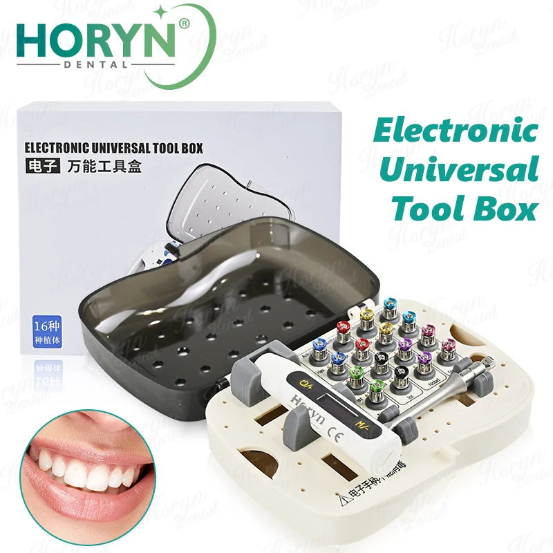 

Dental Universal Implant Torque 10-40Ncm Wrench Electric Torque Driver Wrench Ratchet with Colorful Screwdriver Repair Tools Kit