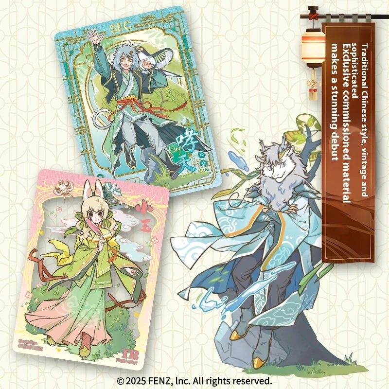 Tarjeta genuina divertida, tarjetas de colección no humanas, serie Spring Brings Life Fei Ren Zai Fre, juguetes para niños, regalos de vacaciones