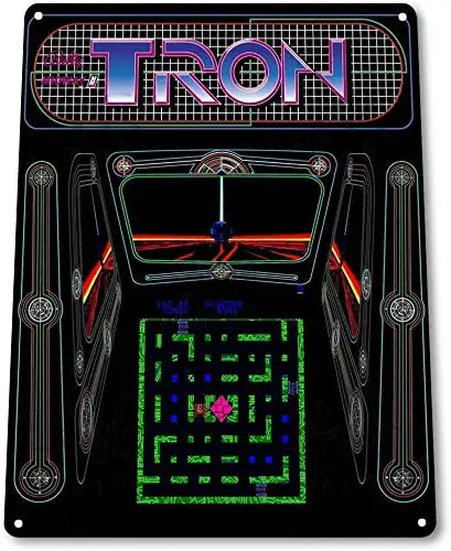 Metal Tin Sign Tron Arcade Shop Game Room Art Marquee Consol Plaque Club Cofe Pub Vintage Wall Decor Iron Painting  Tin Poster