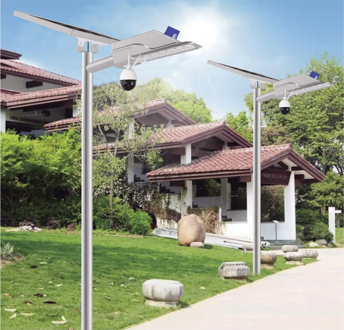 Ip67 Outdoor All In One Solar Street Lamp 60W 90W 120W 180W Integrated Led Solar Street Light