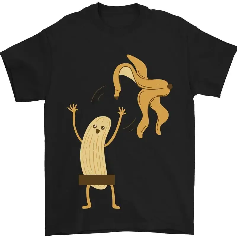Get Nackt Zensiert Banane Lustige 100% Baumwoll T shirt
