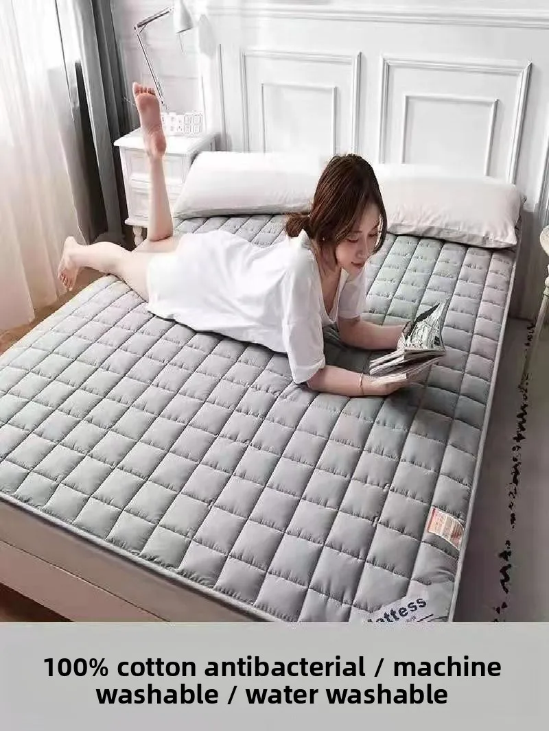 

Тонкий наматрасник-топпер татами, нескользящий, для студенческого общежития, для односпальной кровати, стеганый, комфортный, с наполнителем из полиэфирного волокна