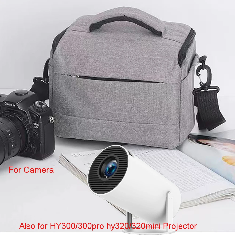 Bolsa de alta calidad para proyector HY300 HY320, funda de cámara a prueba de golpes, esponja gruesa, bolsa de almacenamiento para mini proyector