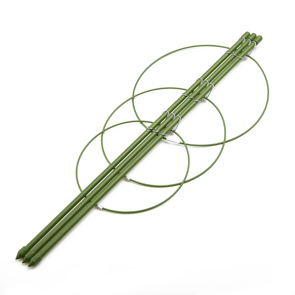 45cm Tomato Support Cage for Climbing Plants Flowers Vines Garden Trellis Stand with Modular Circular Ring Assembly