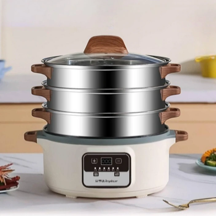 Large Capacity Multifunctional Electric Steamer for Steamed Buns Household Fully Automatic Intelligent Integrated Kitchen