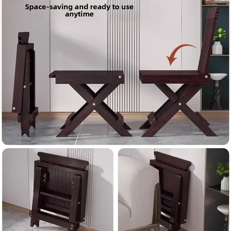 Foldable Backrest Chair, Outdoor Picnic Stall, Dining Chair, Home Lounge Chair, Fishing Camping Stool