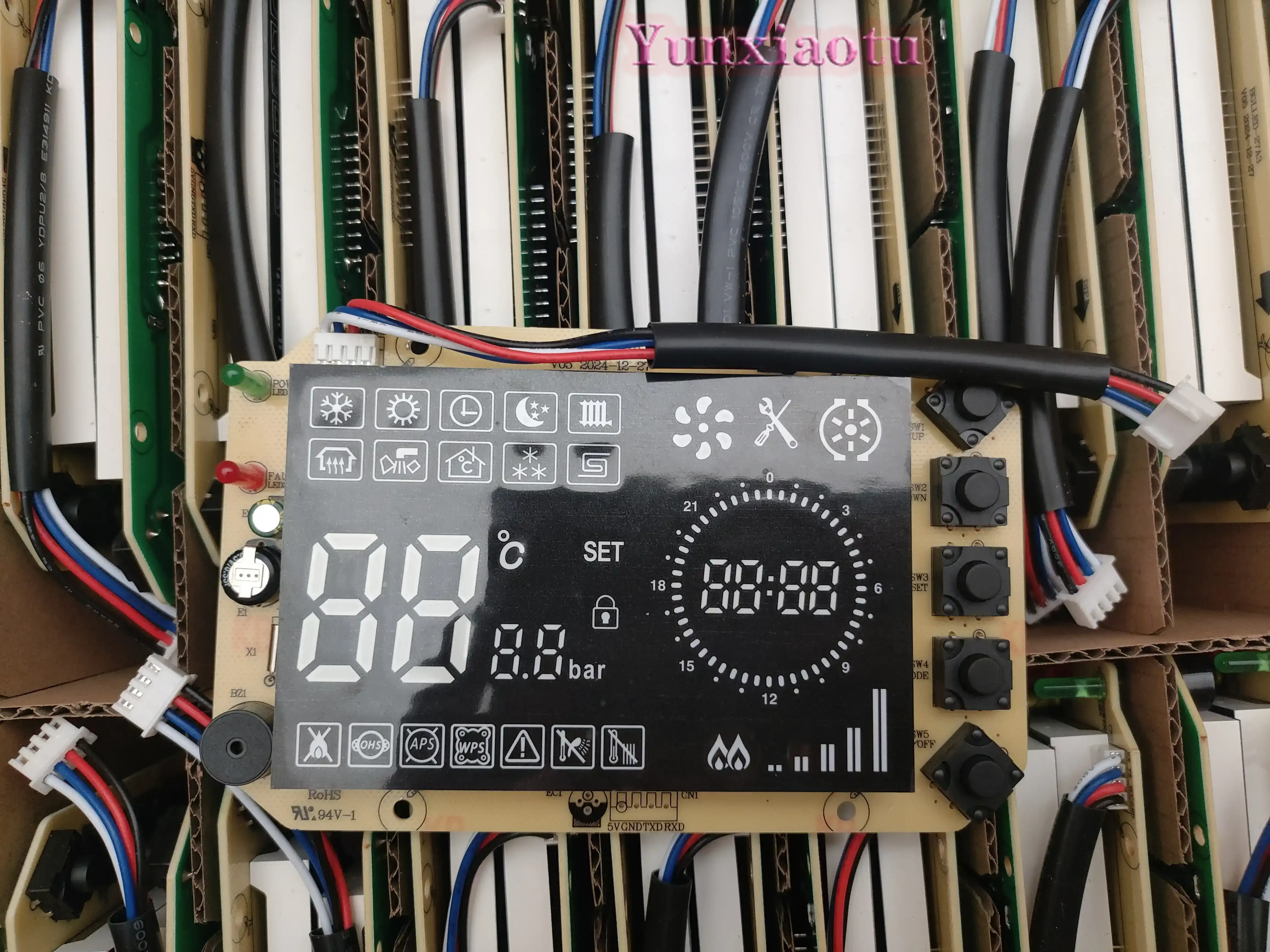 Universal Wall Mounted Boiler Display Screen - Replacement Control Panel with Touch Buttons, Compatible for Many Models