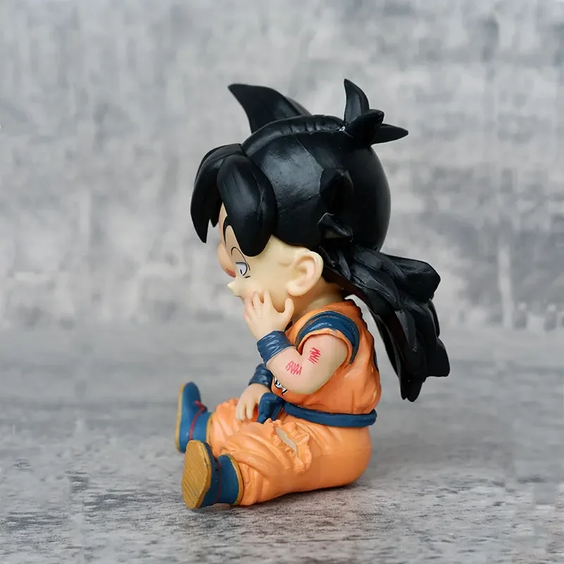 11CM Dragon Ball Z Serie Animatie PVC Model Hand Q Versie Zittend Gezwollen Oog Eenogige Kleine Gohan standbeeld Model Speelgoed Geschenken