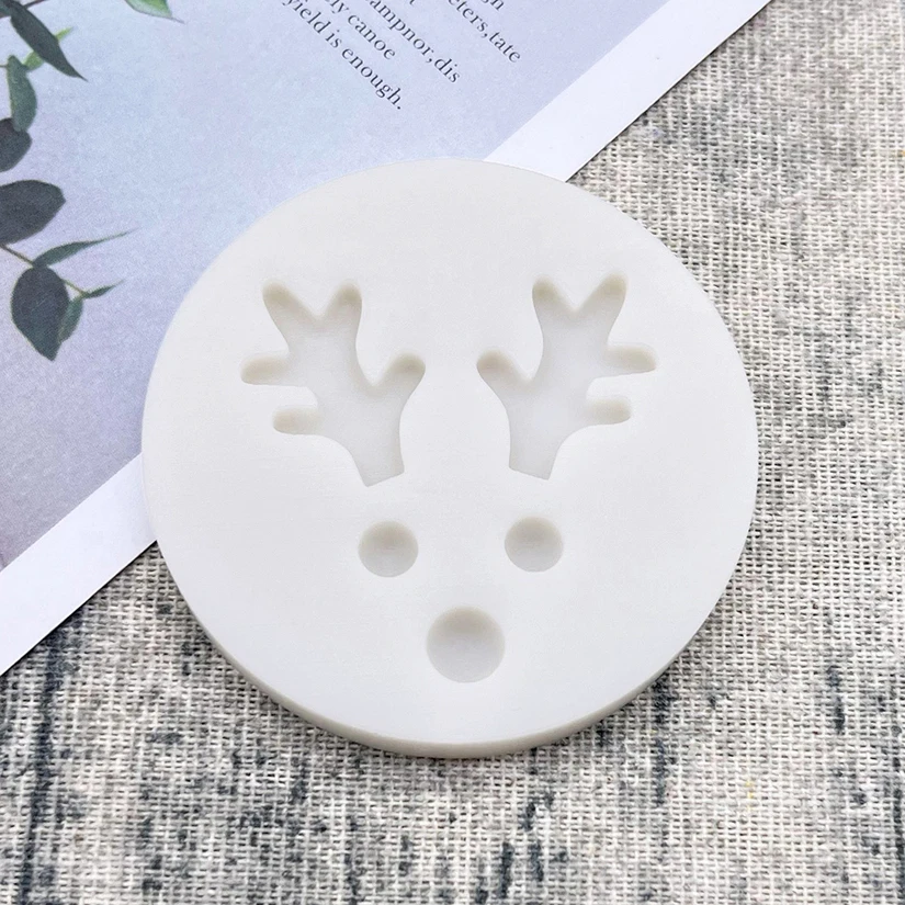 Christmas Reindeer Antler Silicone Sugarcraft Mold Fondant Cake Decorating Tools Cupcake Baking Mold