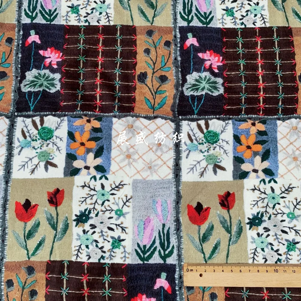 140x50cm Tulip Check Cotton Digital Print Fabric for Women Kids Spring Summer Shirt Dress Patchwork Material Sewing Cloth