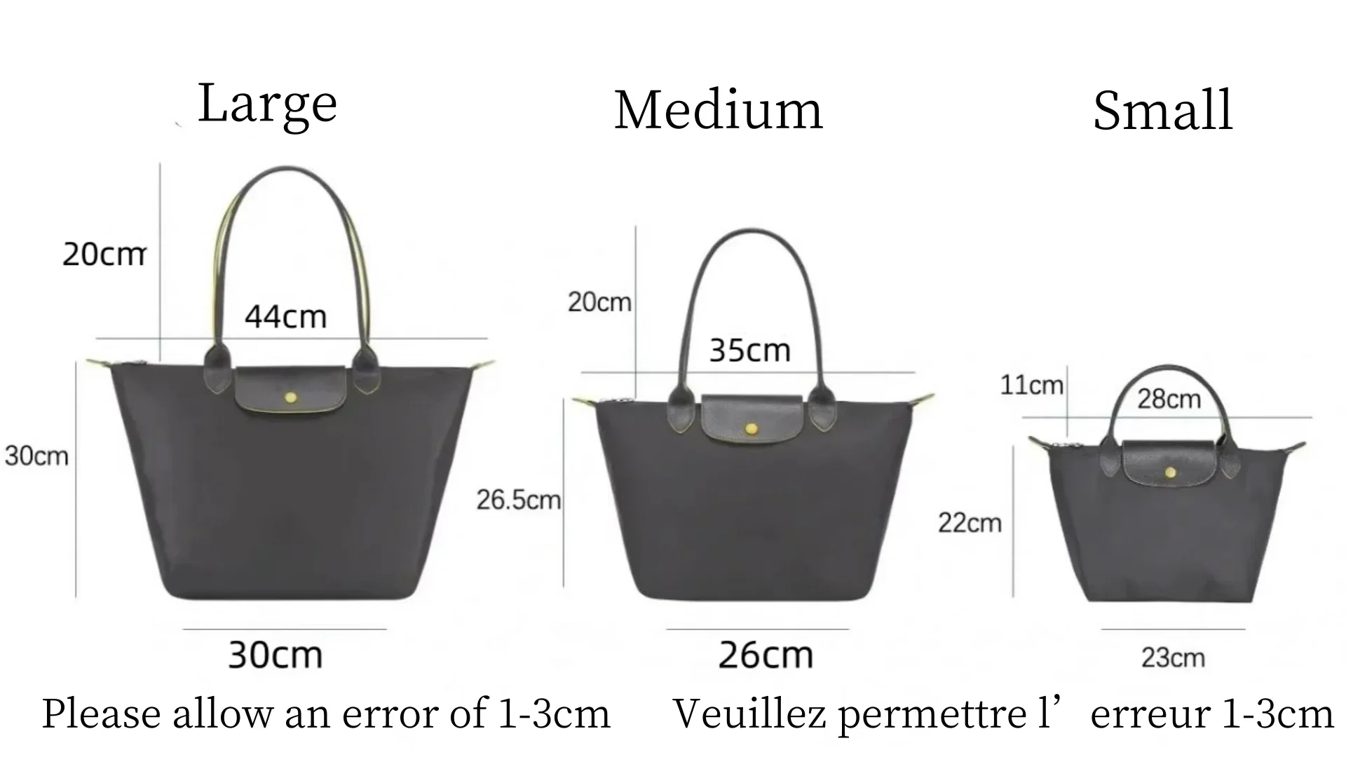 Foldable hobo Bags Classics Lady Tote Bag Embroidered Shoulder Bags Woman Fashion Nylon Handbag Commuter Shopping Bag