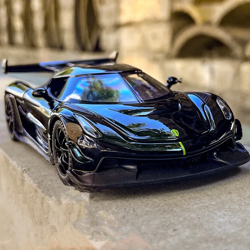 

1:32 Koenigsegg Jesko Attack Alloy Sports Car Model Diecast Metal Racing Car Model Simulation Sound and Light Childrens Toy Gift