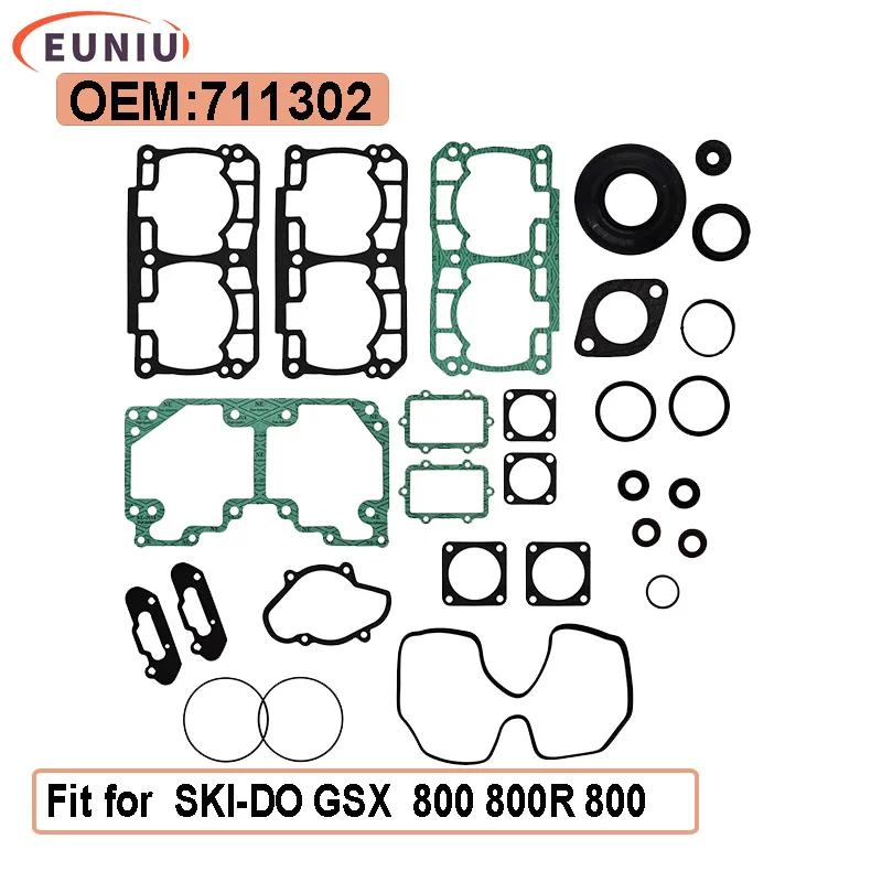 

Snowmobile Full Gasket Set Gasket Repair Kit OEM 711302 Fit For 800R 800 WDEROSA GSX MXZ PTEK Parts