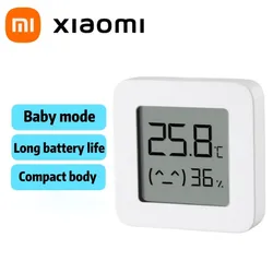 Xiaomi Smart LCD Screen Digital Thermometer 2 Mijia Bluetooth Temperature Humidity Sensor Moisture Meter Mijia App