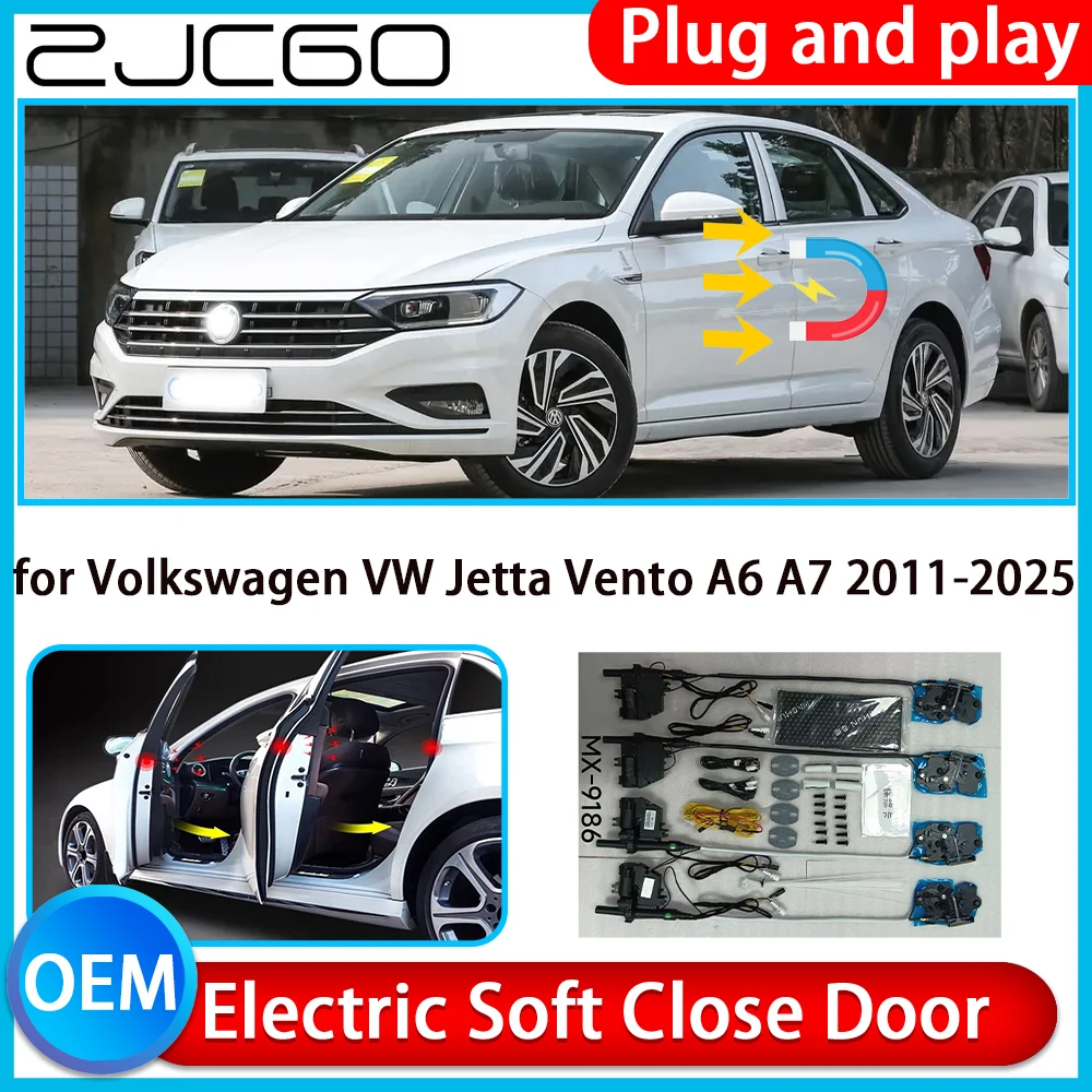 

for Volkswagen VW Jetta Vento A6 A7 2011-2025 Auto Pull Car Soft Close Kit Door Power Latch Electric Door Catch Soft Closing