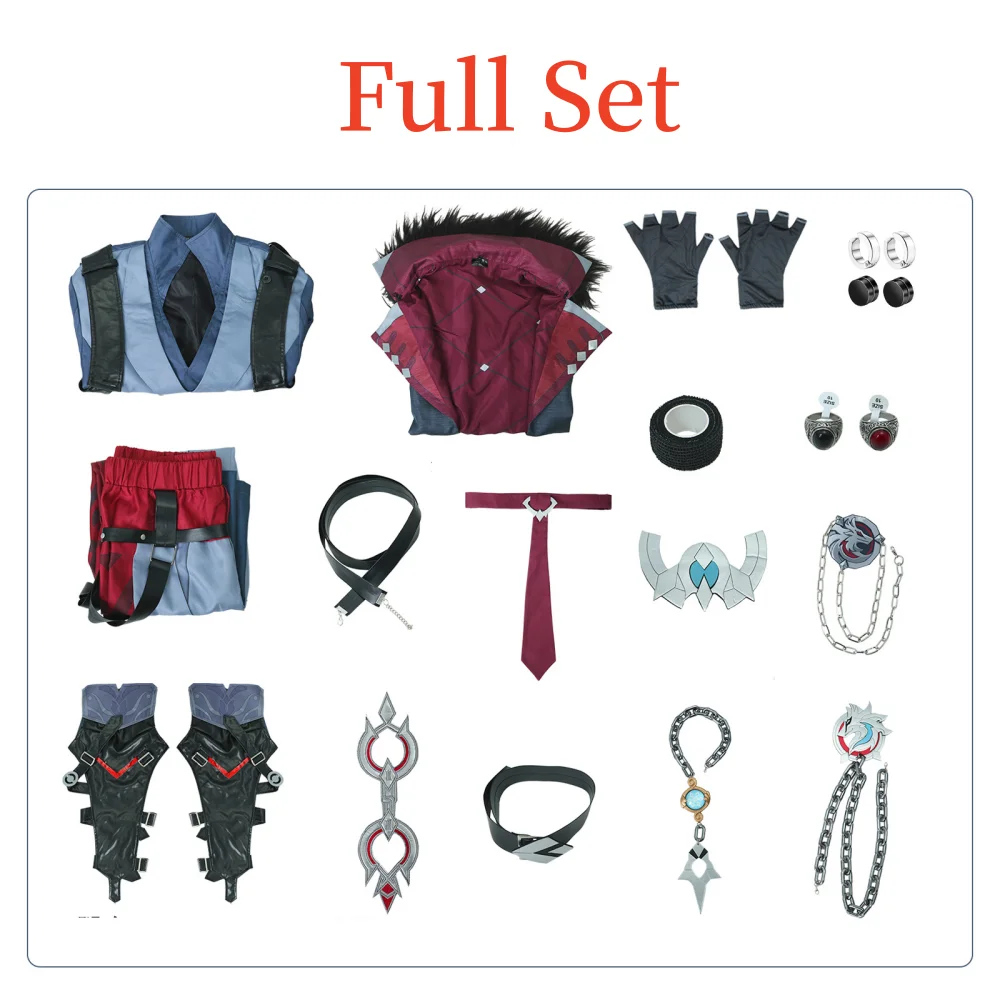 Impact Wrio Cosplay Costume Women Man Handesome Outfits Fortress of Meropide Wriothesley Cosplaly Full Set Halloween Party Suits