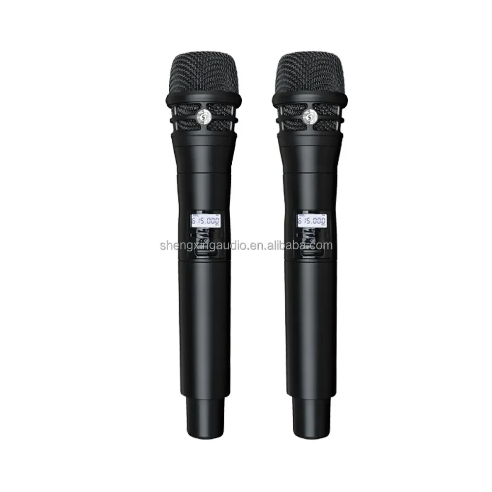 AD4D True Diversity Digital Wireless Microphone 2-Channel UHF Wireless Microphones Sound System